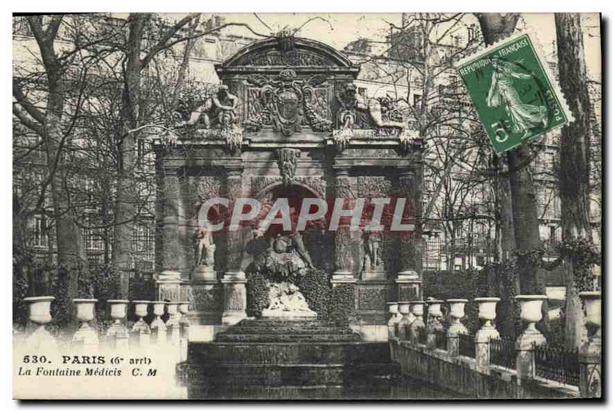 CPA Paris 6e arrt la fontaine Medicis 