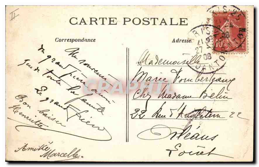 CPA Paris 6e Avenue de l'Observatoire fontaine Carpeaux Clinique et monument Tarnier  — Verso