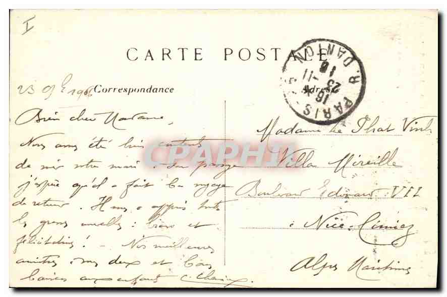 CPA Paris 6e arrt la Fontaine de Carpeaux Groupe des quatre parties du Monde  — Rückseite
