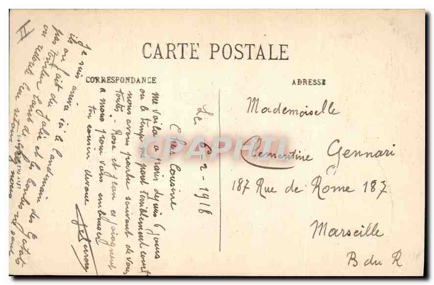 CPA Paris VIe jardin du Luxembourg Fontaine Medicie  — Rückseite