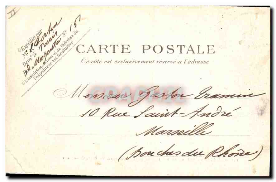 CPA Paris une Allee du jardin du Luxembourg  — Rückseite