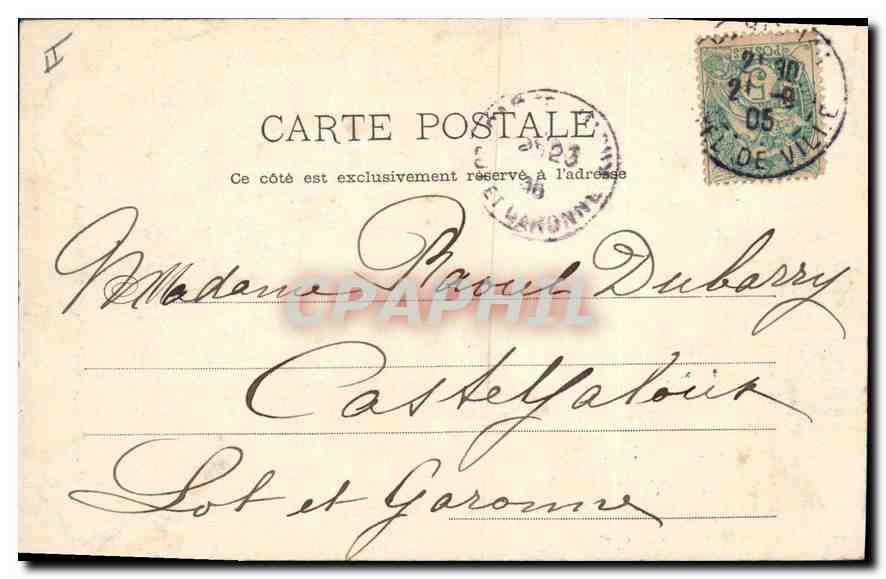 CPA Paris Fontaine de Medicis jardin du Luxembourg  — Rückseite