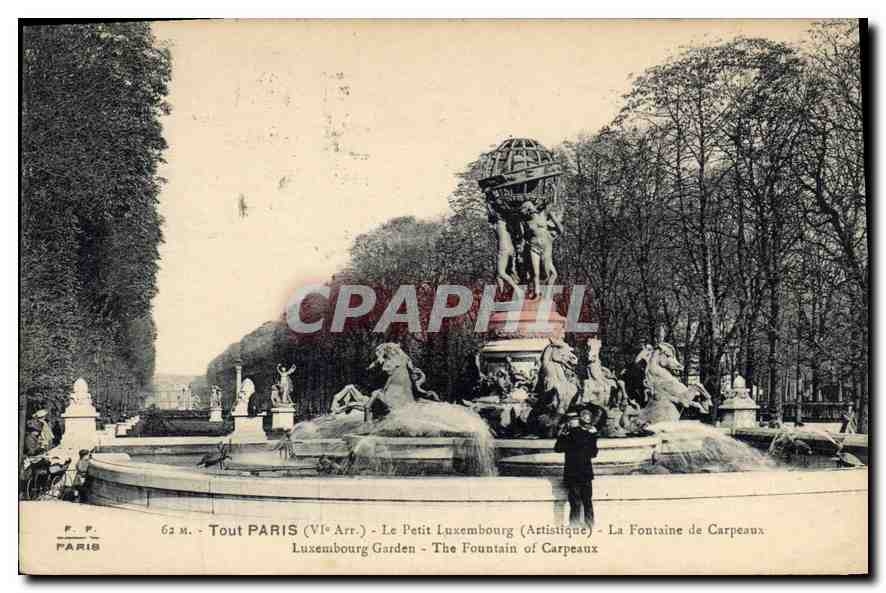 CPA Tout Paris Vie arr le petit Luxembourg artistique la fontaine de Carpeaux 