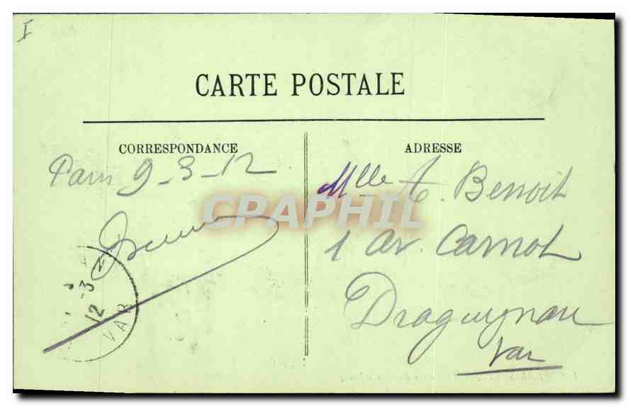 CPA Paris Vie le palais du Luxembourg  — Rückseite