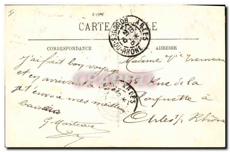 CPA Paris IVe l'hotel de ville et le pont d'Arcole Bateau Peniche — Rückseite
