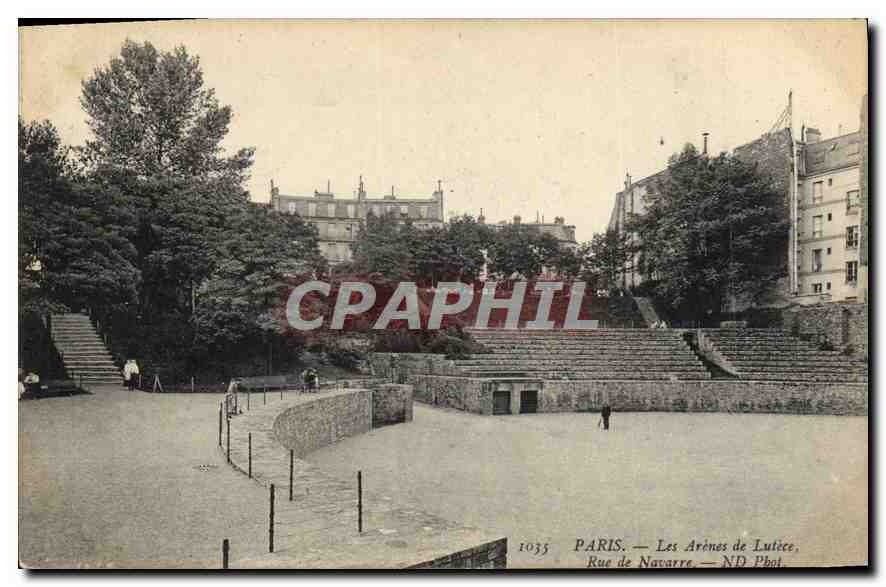 CPA Paris les Arenes de Lutece rue de Navarre 