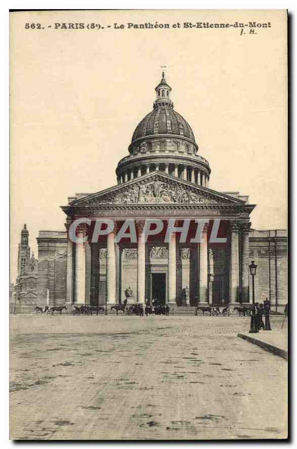 CPA Paris 5e le Pantheon et St Etienne du Mont 