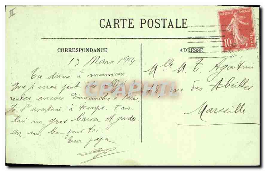 CPA Paris Ve le Pantheon construit de 1764 a 1790 sur les plans de Soufflot  — Rückseite