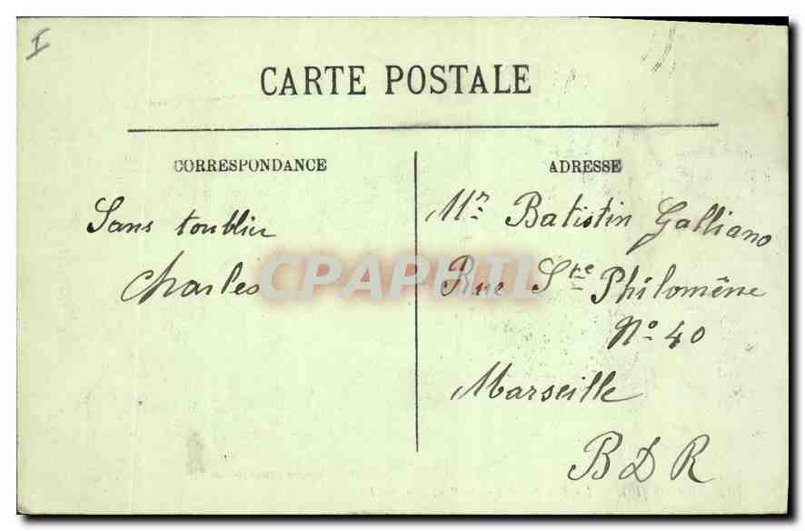CPA Paris Ve la Rue Soufflot et le Pantheon  — Rückseite