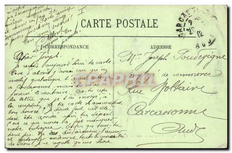 CPA Paris Ve la Conciergerie  — Rückseite