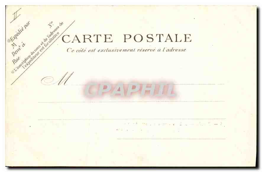 CPA Paris Arenes Romaines rue Monge  — Rückseite