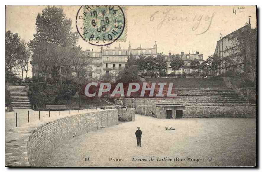CPA Paris Arenes de Lutece rue Monge 