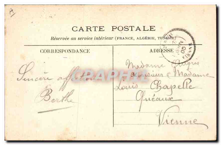 CPA Paris Arenes de Lutece rue Monge  — Rückseite