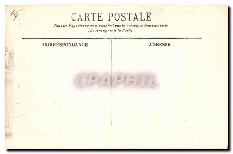 CPA Paris Ve la Conciergerie  — Rückseite
