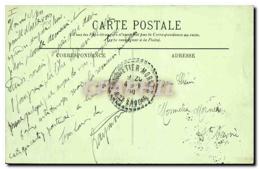 CPA Paris Ve la Conciergerie  — Rückseite