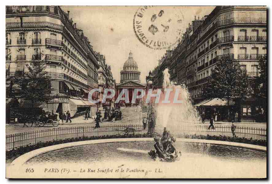 PARIS (V°) — La Rue Soufflot et le Panthéon — I.L.L.