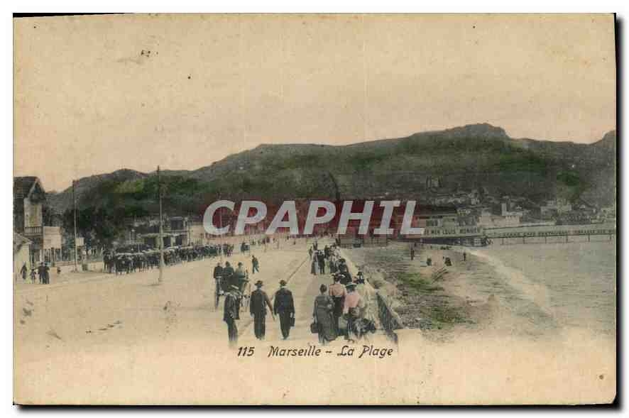 CPA Marseille la plage 