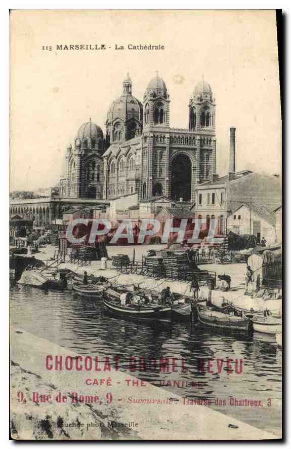 CPA Marseille la Cathedrale 