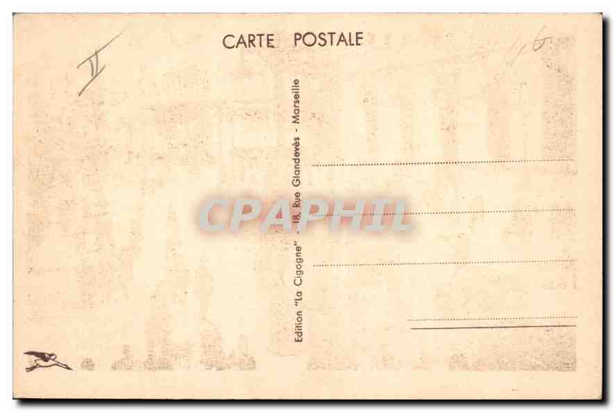 CPA Marseille la Canebiere  — Rückseite