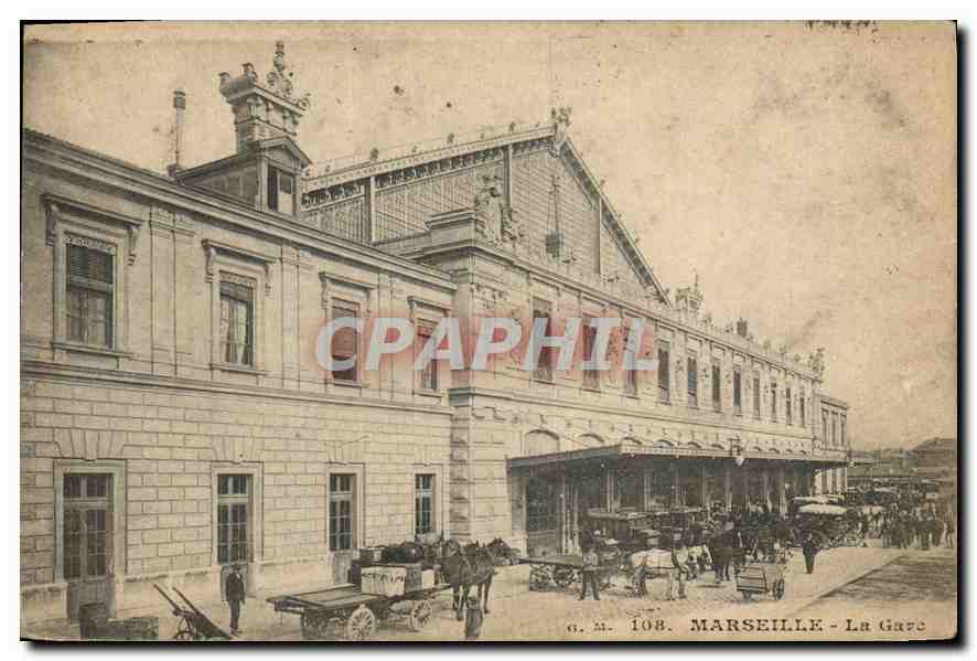 CPA Marseille la gare 