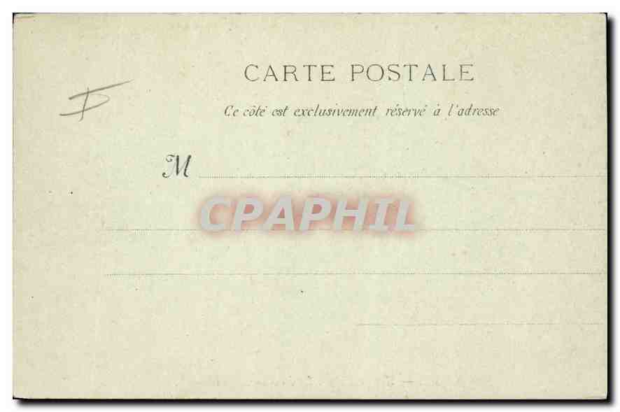 CPA Marseille le palais Longchamp  — Rückseite