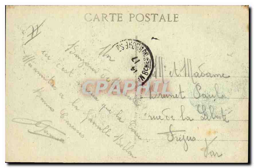 CPA Marseille Fontaine Cantini  — Verso