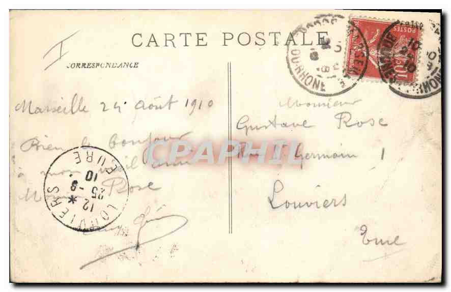 CPA Marseille la cathedrale  — Rückseite