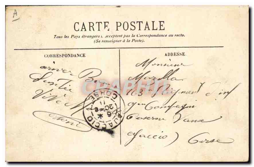 CPA Marseille Laboratoire A Marlon de Zoologie Marine  — Verso