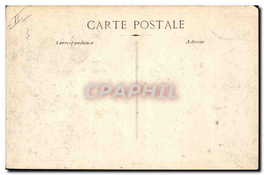 CPA Marseille le palais Longchamp  — Verso