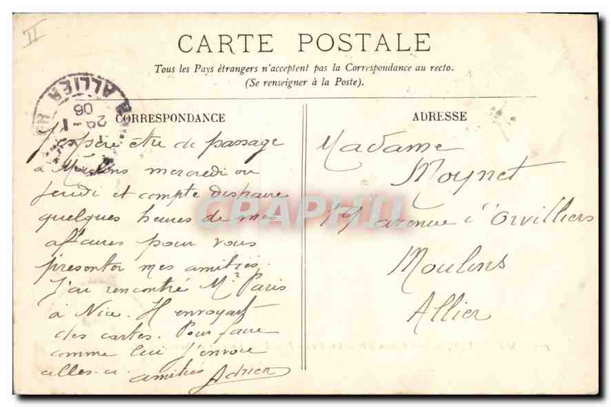 CPA Marseille le chateau d'If et les Iles du Frioul coucher de Soleil  — Verso