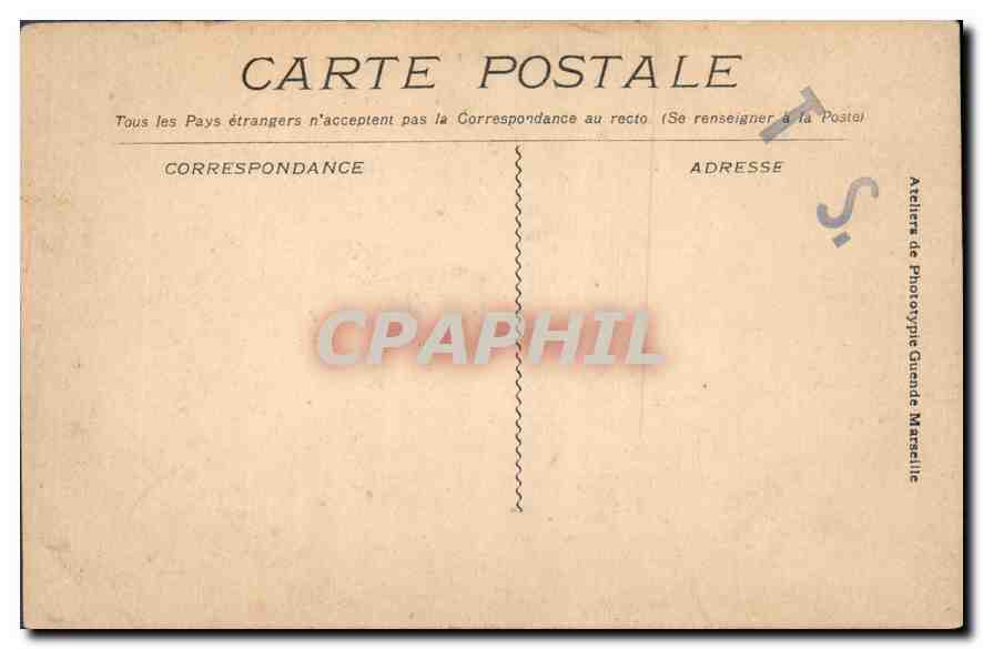 CPA Marseille vue generale des Bassins de la Joliette  — Verso