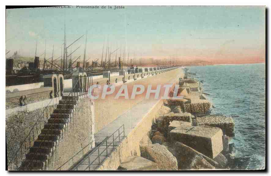 CPA Marseille Promenade de la Jetee 