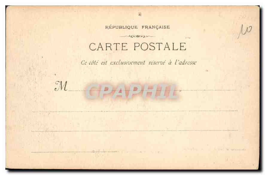 CPA Marseille sur la Jetee  — Verso