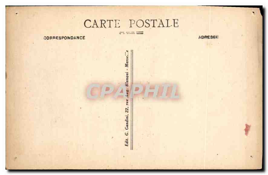 CPA Marseille les Ascenseurs et N D de la Garde  — Verso