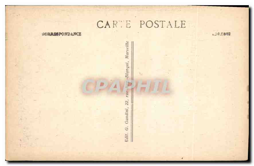 CPA Marseille les Ascenseurs de N D de la Garde  — Rückseite