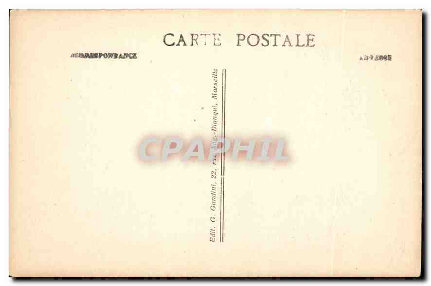 CPA Marseille les Ascenseurs de N D de la Garde  — Rückseite