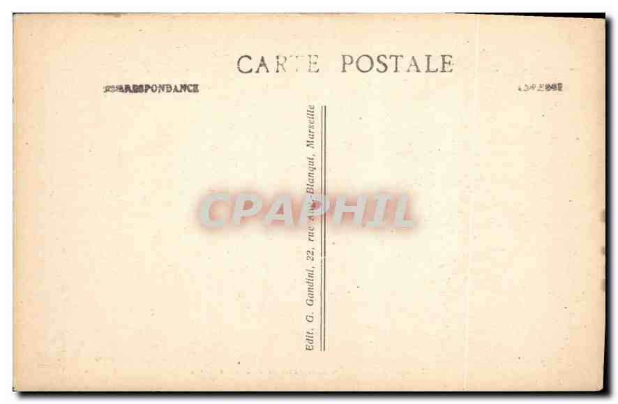 CPA Marseille les Ascenseurs de N D de la Garde  — Rückseite