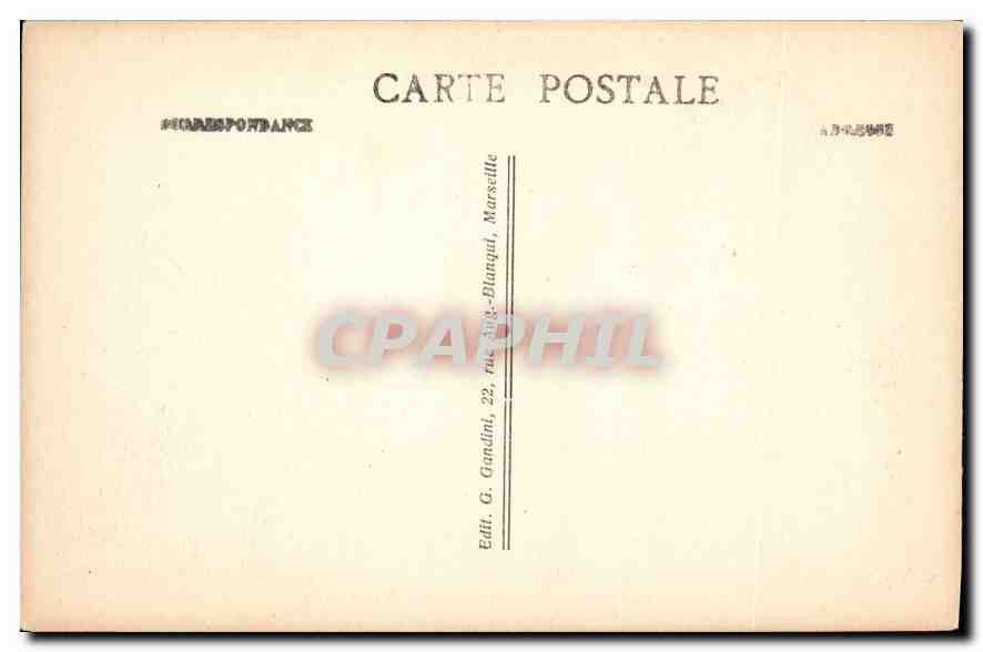 CPA Marseille les Ascenseurs de N D de la Garde  — Verso