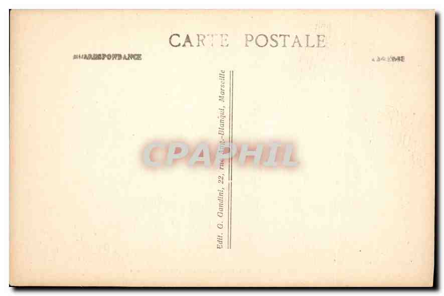 CPA Marseille les Ascenseurs de N D de la Garde  — Rückseite