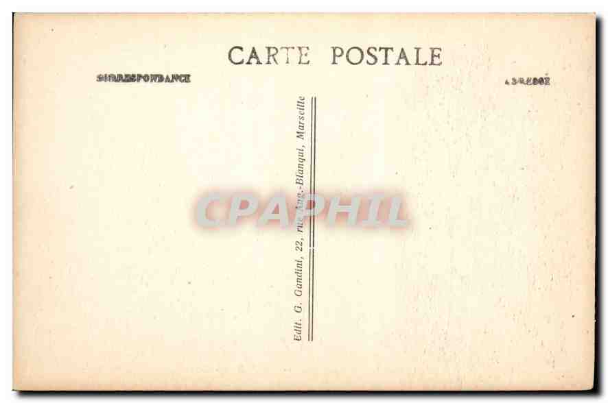 CPA Marseille les Ascenseurs de N D de la Garde  — Rückseite