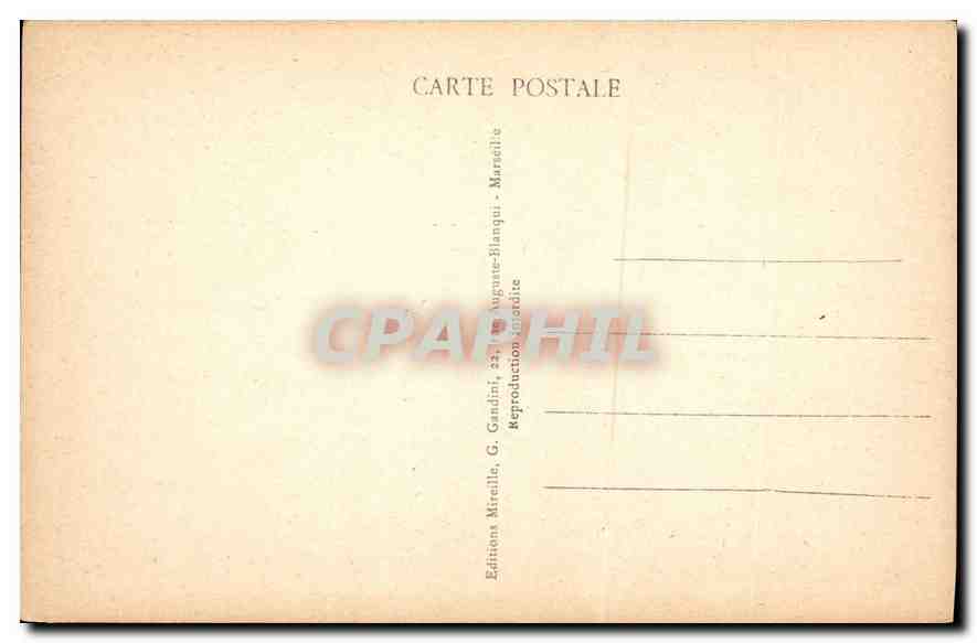 CPA Marseille les Iles vues de la Corniche  — Verso