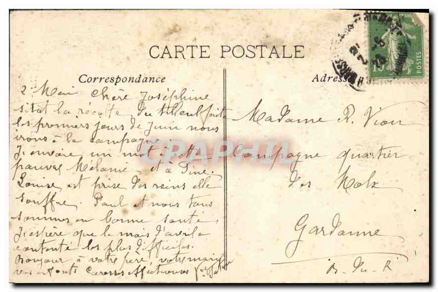 CPA Marseille la cathedrale  — Verso
