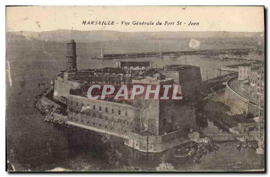 CPA Marseille vue generale du fort St Jean 