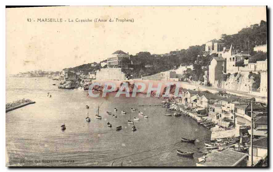 CPA Marseille la Corniche l'Anse du Prophete 