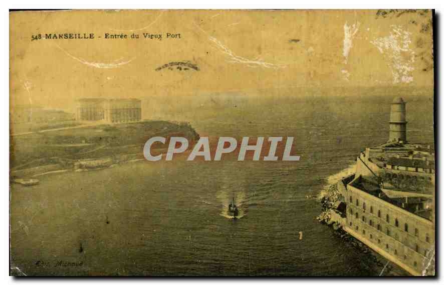 CPA Marseille entree du vieux port 