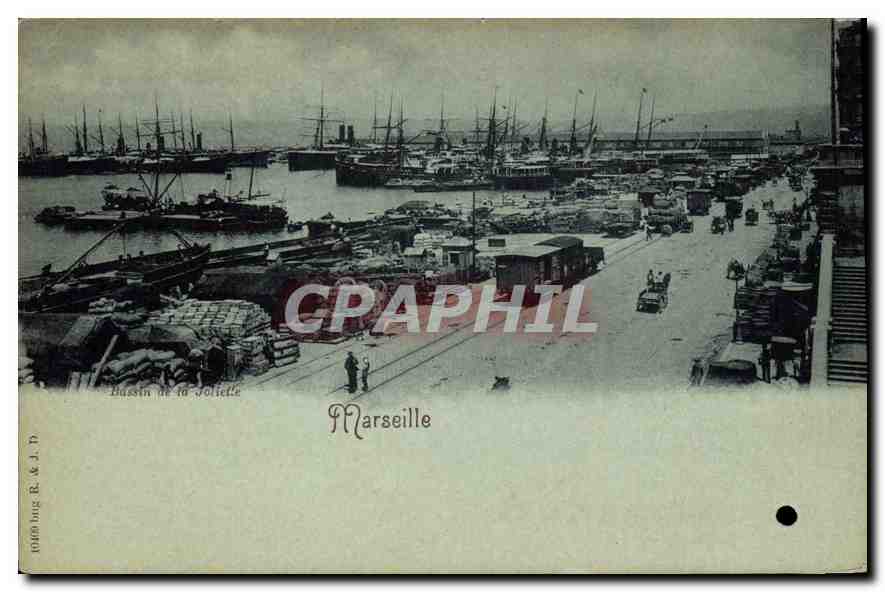 Bassin de la Joliette — Marseille — éditeur B. & J. D.
