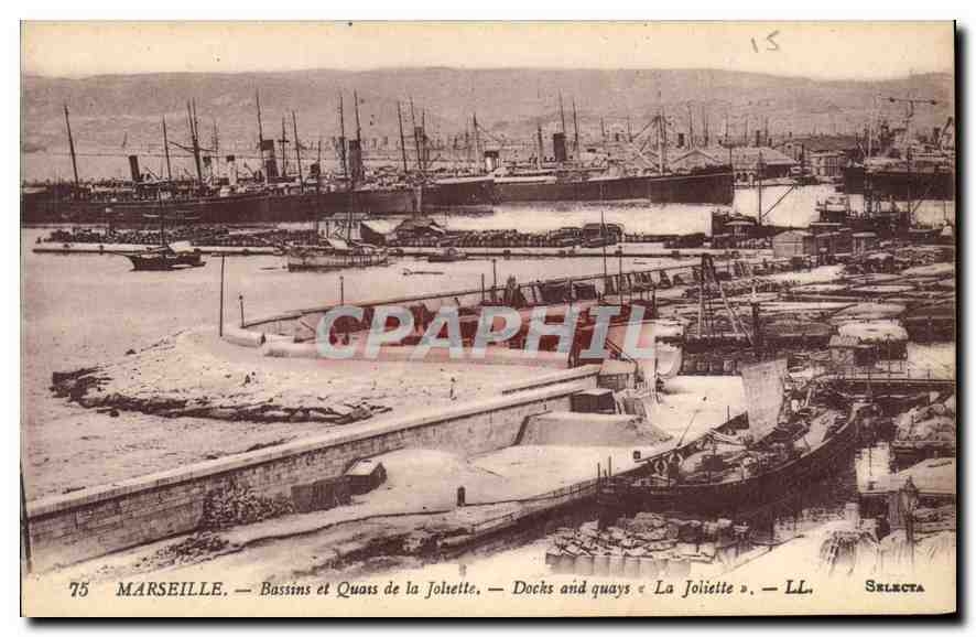 CPA Marseille Bassins et Quais de la Joliette 
