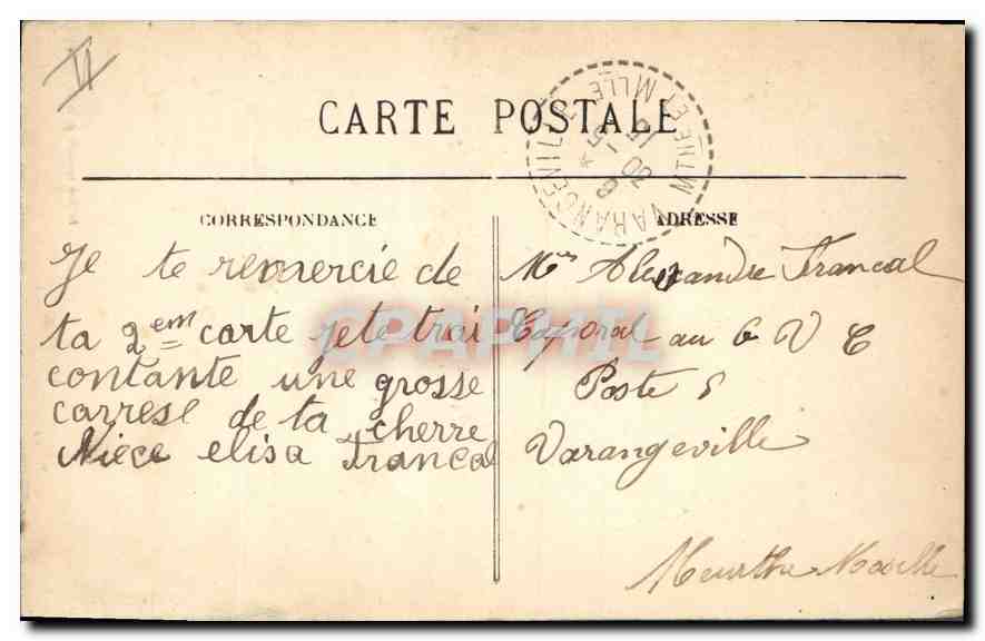 N.-D. della Guardia — Portico della Bastiique — Edizione speciale della Baguette — Verso