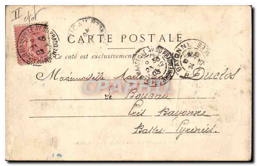CPA Houzards Halte a N D de la Garde 9eme Hussards Militaria — Rückseite