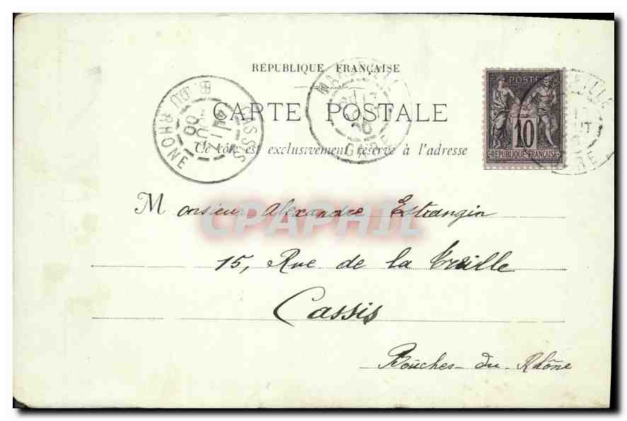 Marseille — La Mairie — E. L. PROT. n° 6 — Reverso